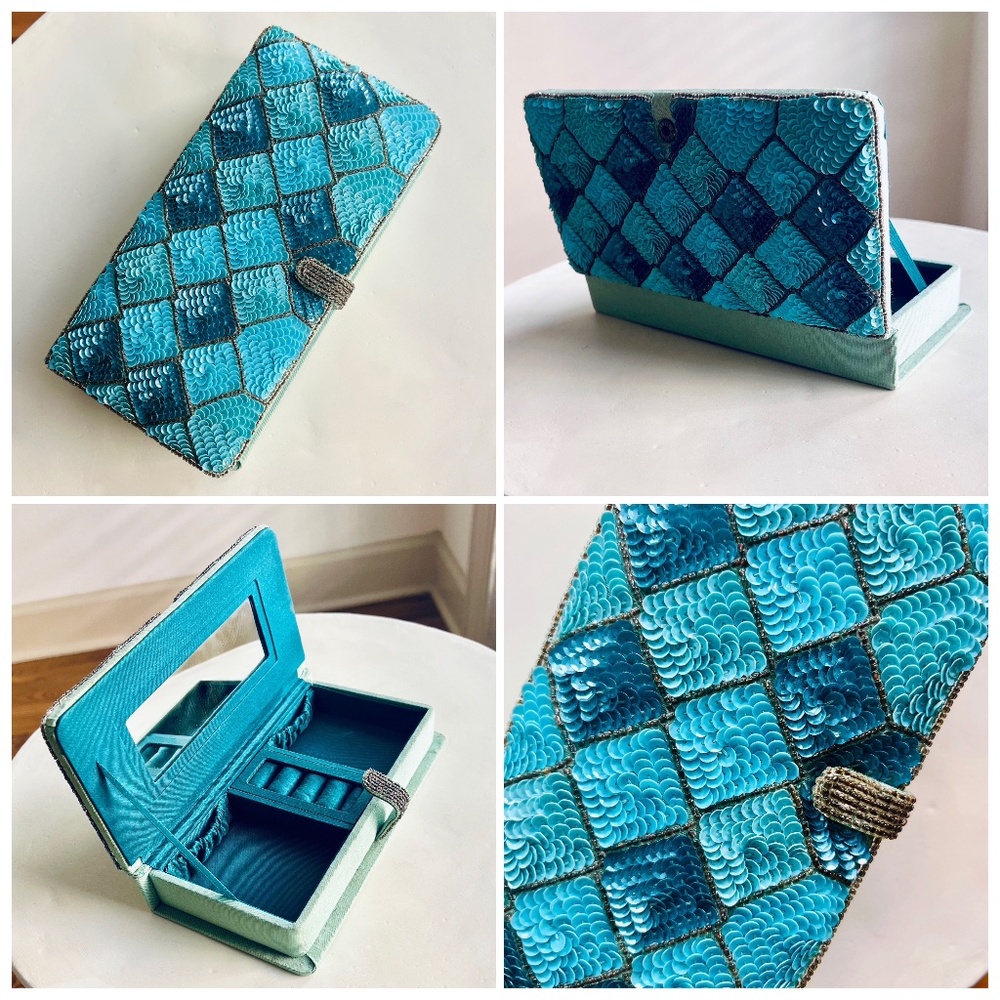 Beaded / Sequined Jewelry Box